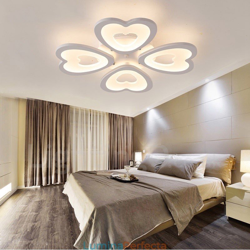 Lumină integrată modernă contemporană cu 4 lumini