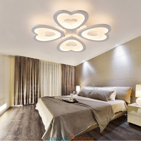 Lumină integrată modernă contemporană cu 4 lumini Lumină integrată modernă contemporană cu 4 lumini