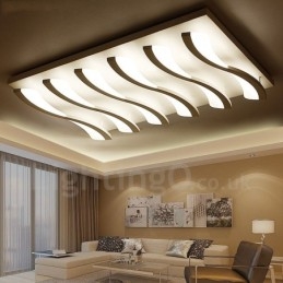 Lumină integrată modernă contemporană cu 6 lumini