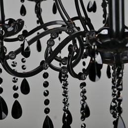 Candelabru Cristal Modern Contemporan Cristal 10 Lumini Metal