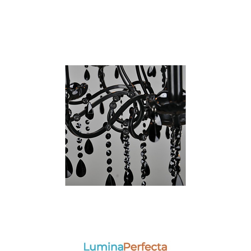 Candelabru Cristal Modern Contemporan Cristal 10 Lumini Metal