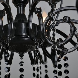 Candelabru Cristal Modern Contemporan Cristal 10 Lumini Metal