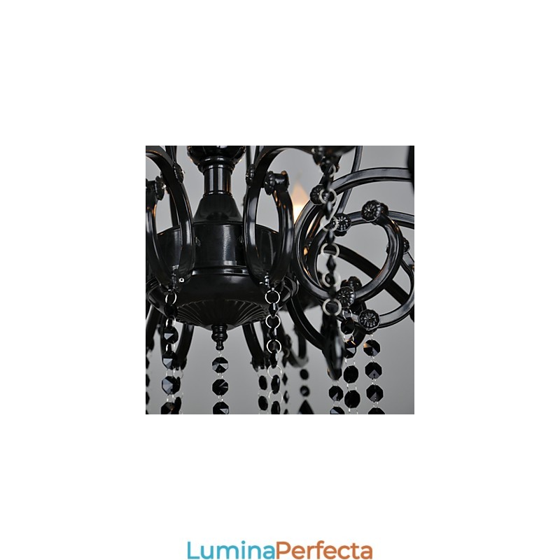 Candelabru Cristal Modern Contemporan Cristal 10 Lumini Metal