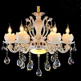 Pandantiv din cristal de jad din aliaj de zinc în stil european de lux