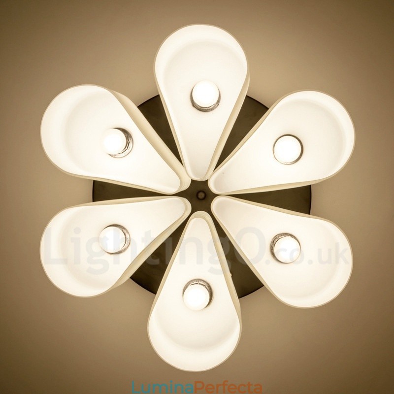 Lumină integrată Rustic Lodge cu 6 lumini