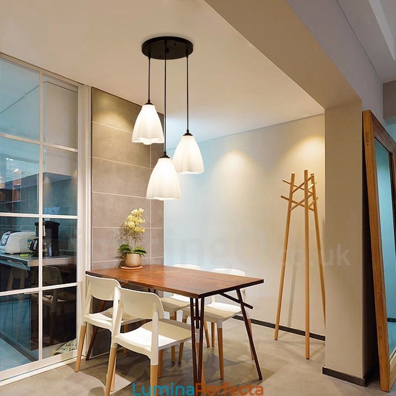 Lampă tradițională clasică integrată din metal cu 3 lumini