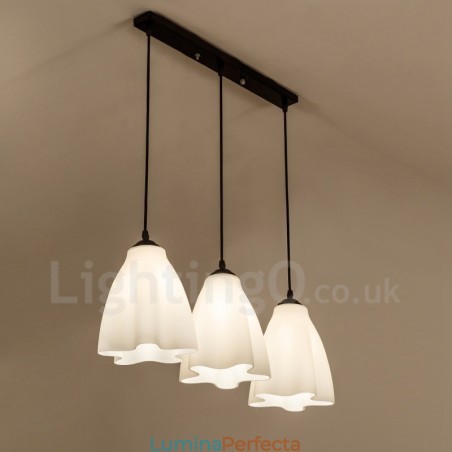 Lampă tradițională clasică integrată din metal cu 3 lumini