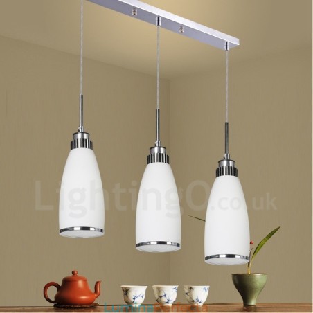 Lampă suspendată din metal, modernă, integrată, cu 3 lumini Lampă suspendată din metal, modernă, integrată, cu 3 lumini
