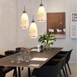 Lampă suspendată din metal, modernă, integrată, cu 3 lumini