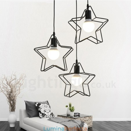 Lampă suspendată integrată modernă și contemporană cu 3 lumini Lampă suspendată integrată modernă și contemporană cu 3 lumini