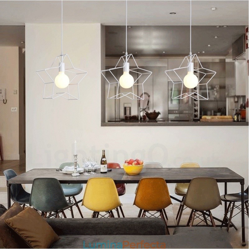 Lampă suspendată integrată modernă și contemporană cu 3 lumini