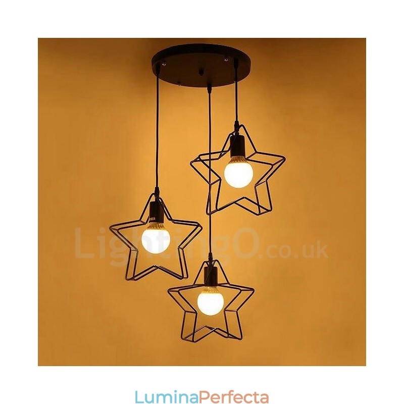Lampă suspendată integrată modernă și contemporană cu 3 lumini