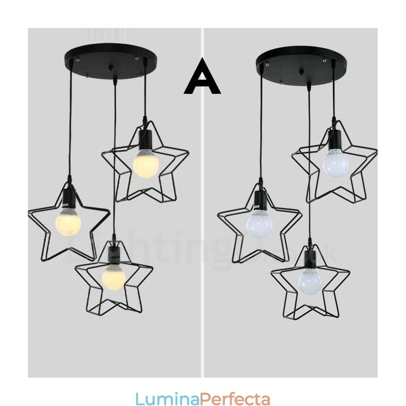 Lampă suspendată integrată modernă și contemporană cu 3 lumini