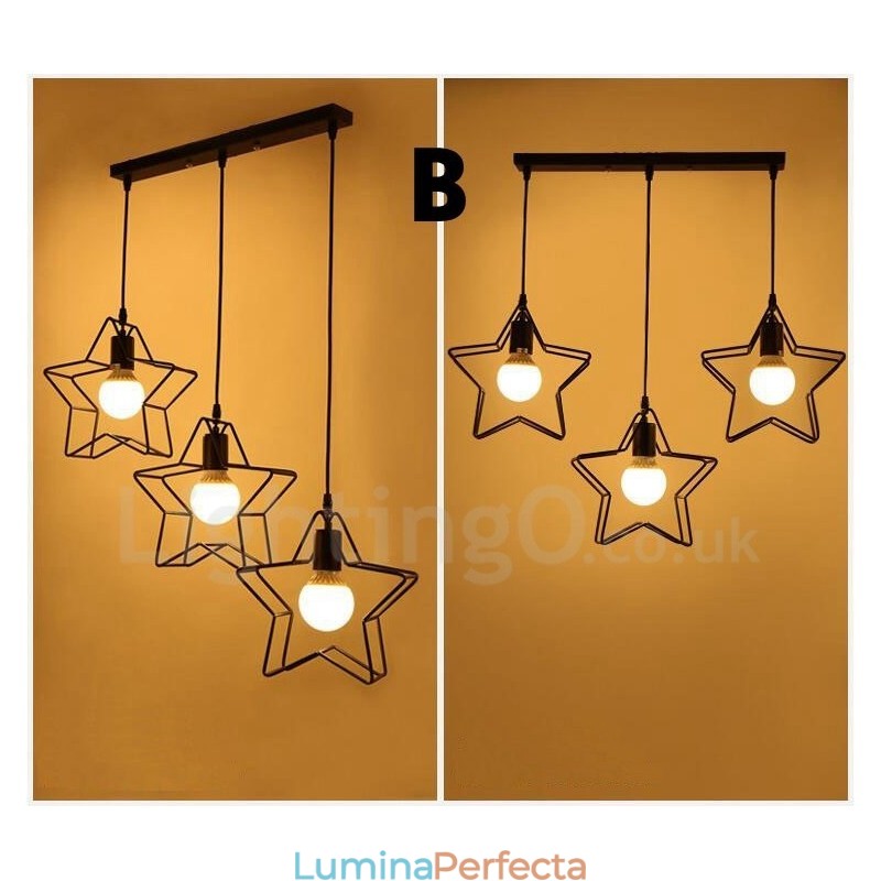 Lampă suspendată integrată modernă și contemporană cu 3 lumini