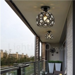 Lampă suspendată integrată Rustic Lodge cu 1 lumină