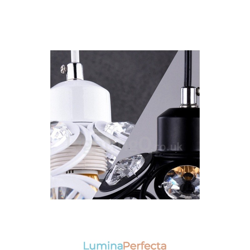 Lampă suspendată integrată Rustic Lodge cu 1 lumină