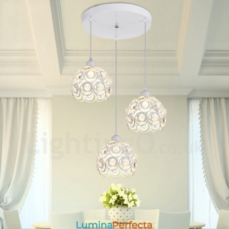Lampă suspendată integrată Rustic Lodge cu 3 lumini Lampă suspendată integrată Rustic Lodge cu 3 lumini