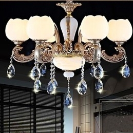 Pandantiv de cristal în stil european, creativ în stil coreean american, aliaj de zinc, Lumini de grădină