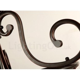 Lumină unică Rustic Lodge Lumină integrată metalică cu montare încasată