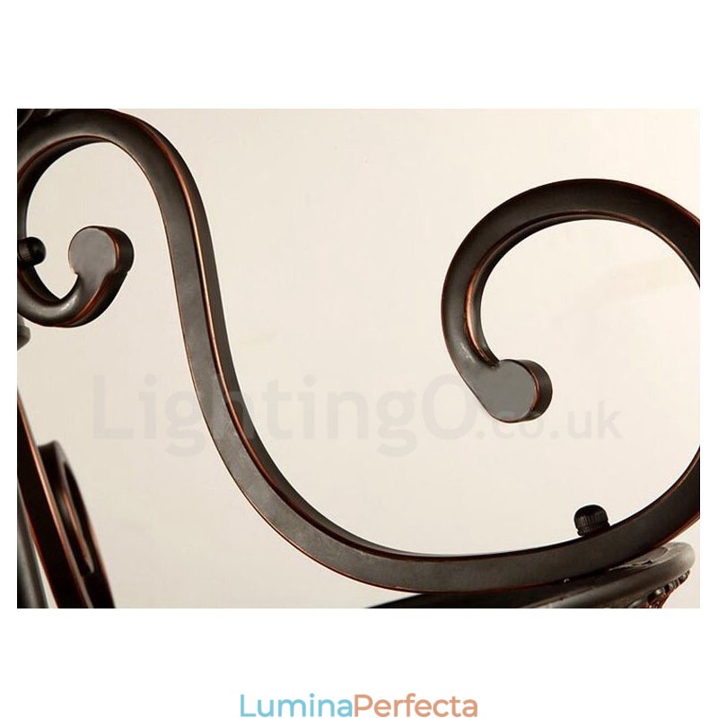 Lumină unică Rustic Lodge Lumină integrată metalică cu montare încasată