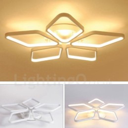 Lumină cu 5 lumini, modernă, contemporană, integrată, din metal
