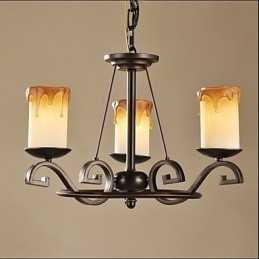 Study The Antique Candle lamp Candelabru de fier
