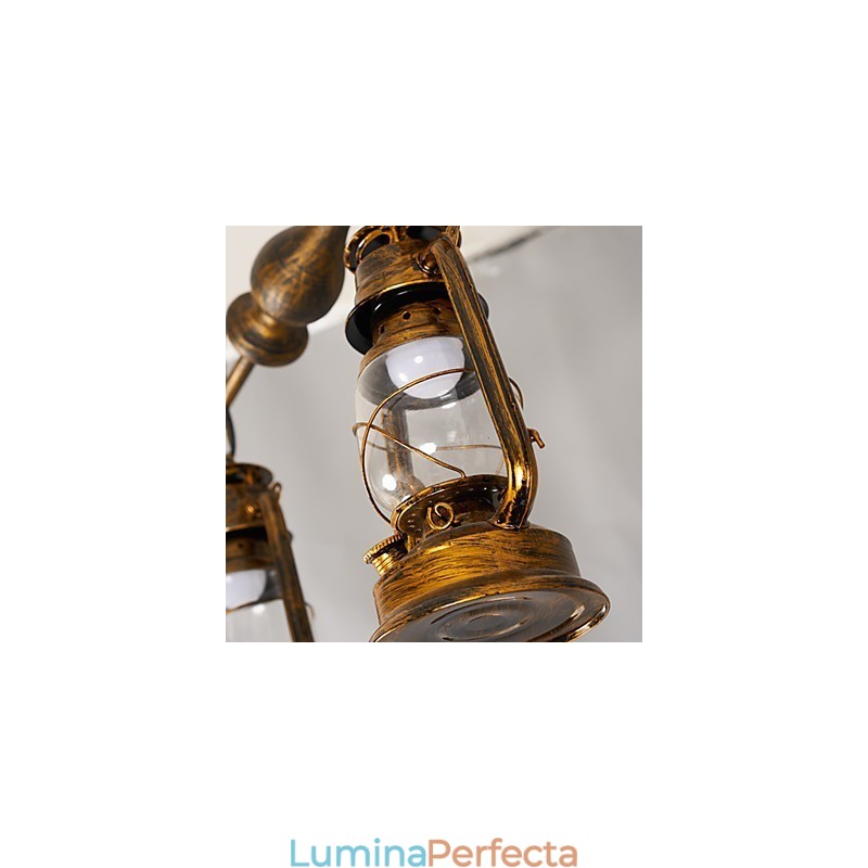 Rustic Lodge Vintage Retro Mini Stil suspendat din metal