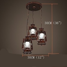 Rustic Lodge Vintage Retro Mini Stil suspendat din metal