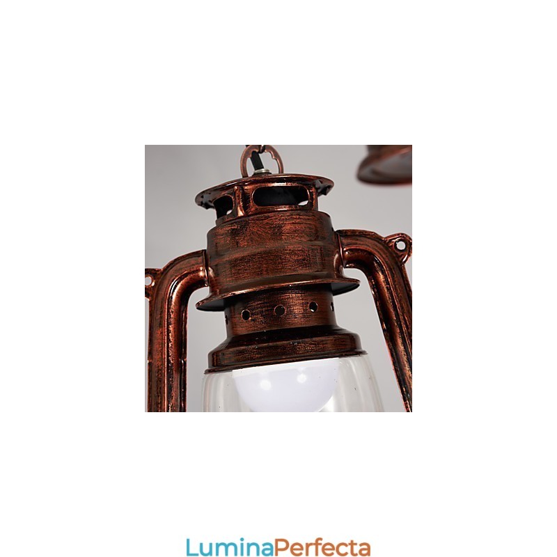 Rustic Lodge Vintage Retro Mini Stil suspendat din metal