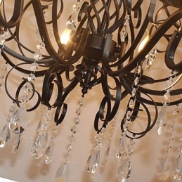 8 Cap de lampă de cristal în stil european de iluminat candelabru metalic