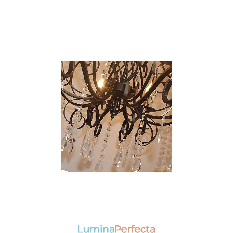 8 Cap de lampă de cristal în stil european de iluminat candelabru metalic