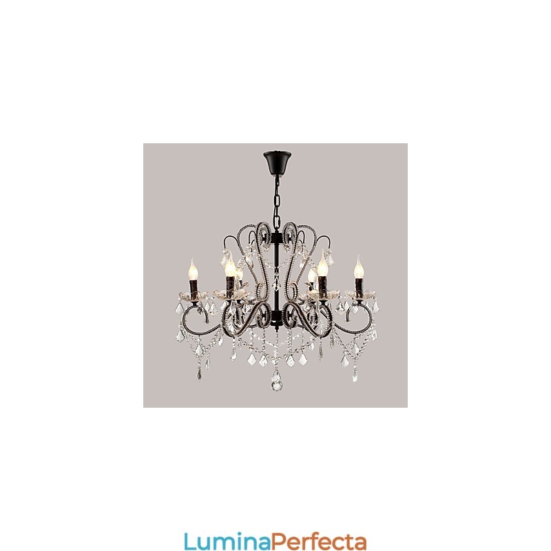 Candelabru Cristal 6 Lumini Modern Contemporan Traditional Clasic Rustic Lodge Vintage Retro