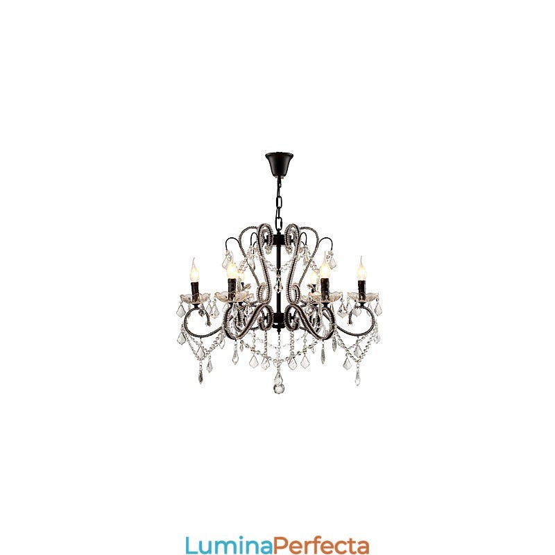 Candelabru Cristal 6 Lumini Modern Contemporan Traditional Clasic Rustic Lodge Vintage Retro