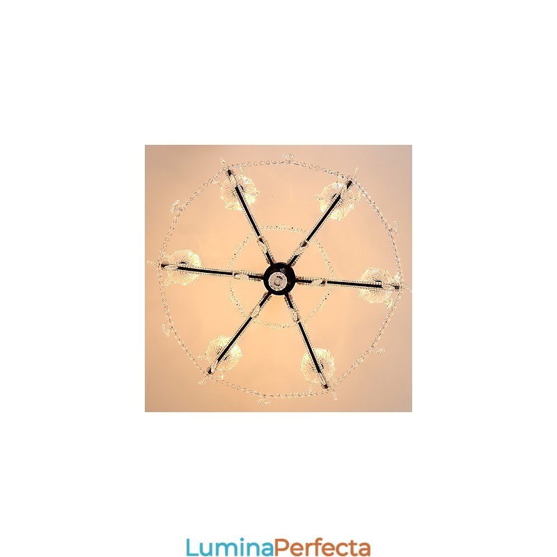 Candelabru Cristal 6 Lumini Modern Contemporan Traditional Clasic Rustic Lodge Vintage Retro