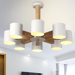 Candelabru cu 8 lumini Modern Contemporan Tradițional Clasic Vintage Country Caracteristică din lemn pentru lemn