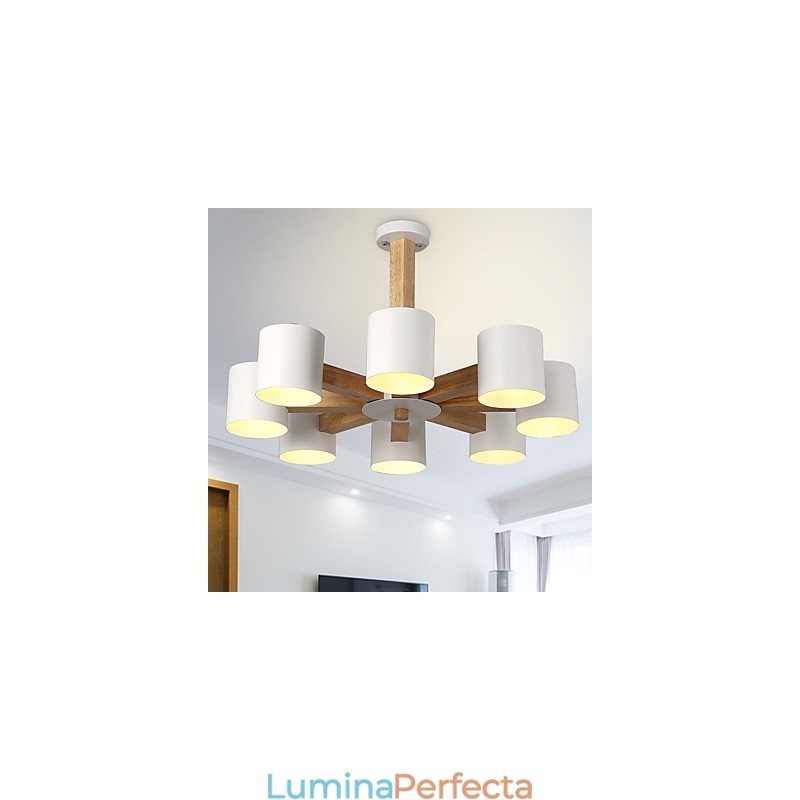 Candelabru cu 8 lumini Modern Contemporan Tradițional Clasic Vintage Country Caracteristică din lemn pentru lemn