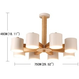Candelabru cu 8 lumini Modern Contemporan Tradițional Clasic Vintage Country Caracteristică din lemn pentru lemn