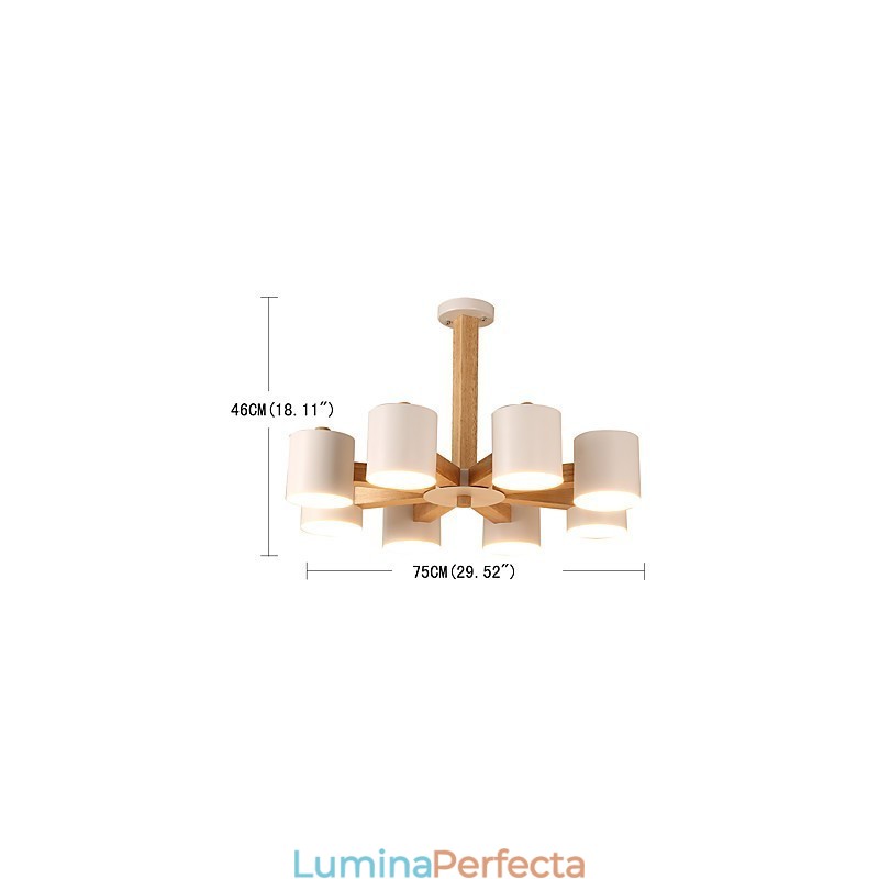 Candelabru cu 8 lumini Modern Contemporan Tradițional Clasic Vintage Country Caracteristică din lemn pentru lemn