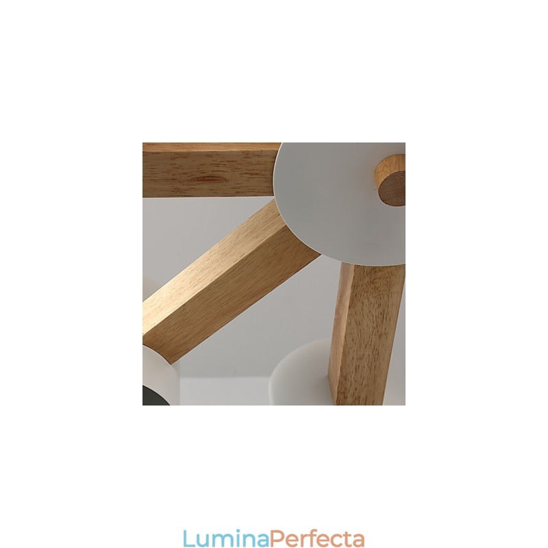 Candelabru cu 8 lumini Modern Contemporan Tradițional Clasic Vintage Country Caracteristică din lemn pentru lemn