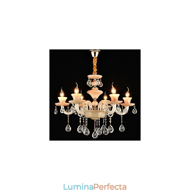 Modern, contemporan, tradițional, clasic, caracteristică galvanizată pentru candelabru din metal în stil mini de cristal