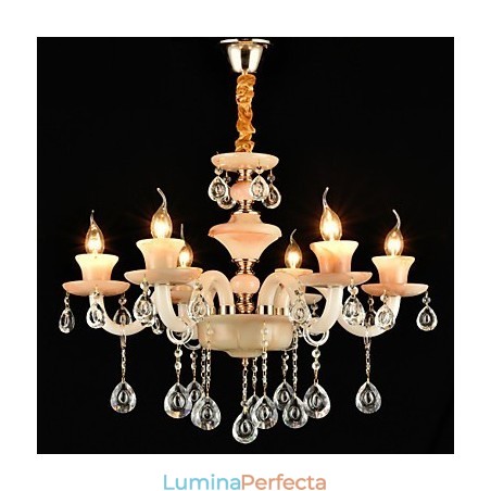 Modern, contemporan, tradițional, clasic, caracteristică galvanizată pentru candelabru din metal în stil mini de cristal