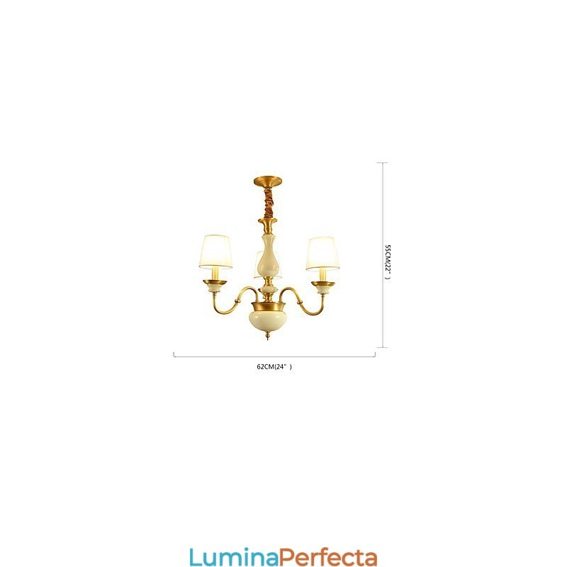 Candelabru din cupru Candelabru decorativ din jad
