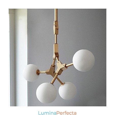 Caracteristică tradițională de pictură clasică pentru lumina suspendată din lemn de bambus în stil mini