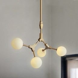 Caracteristică tradițională de pictură clasică pentru lumina suspendată din lemn de bambus în stil mini