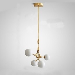 Caracteristică tradițională de pictură clasică pentru lumina suspendată din lemn de bambus în stil mini