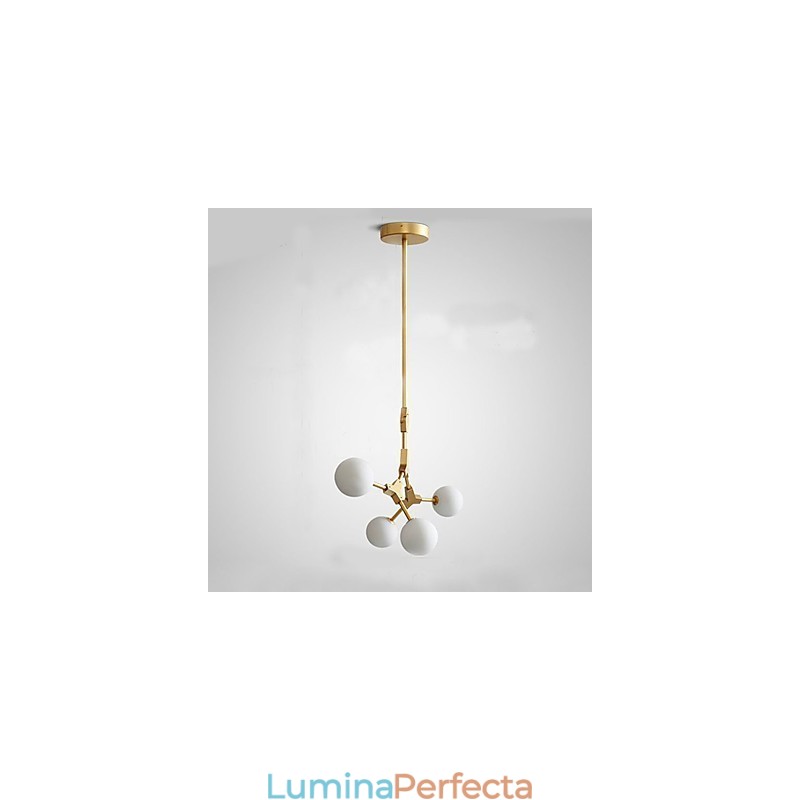 Caracteristică tradițională de pictură clasică pentru lumina suspendată din lemn de bambus în stil mini