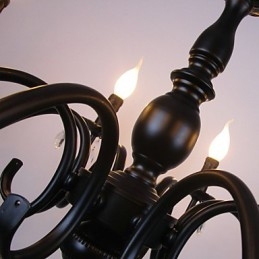 Candelabru în stil european Lumânare Lampă de cristal Lampă de artă simplă din fier Lampă decorativă