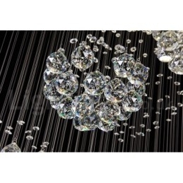 Lungime suplimentară, 5 metri, cristal lung, suspendat de tavan, candelabru modern, iluminat suspendat pentru casă, candelabru, lămpi