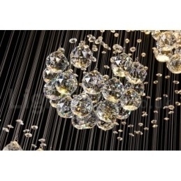 Lungime suplimentară, 5 metri, cristal lung, suspendat de tavan, candelabru modern, iluminat suspendat pentru casă, candelabru, lămpi