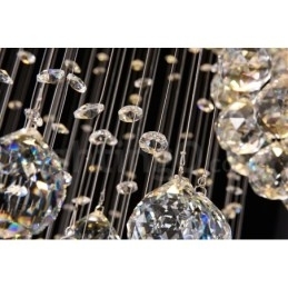 Lungime suplimentară, 5 metri, cristal lung, suspendat de tavan, candelabru modern, iluminat suspendat pentru casă, candelabru, lămpi